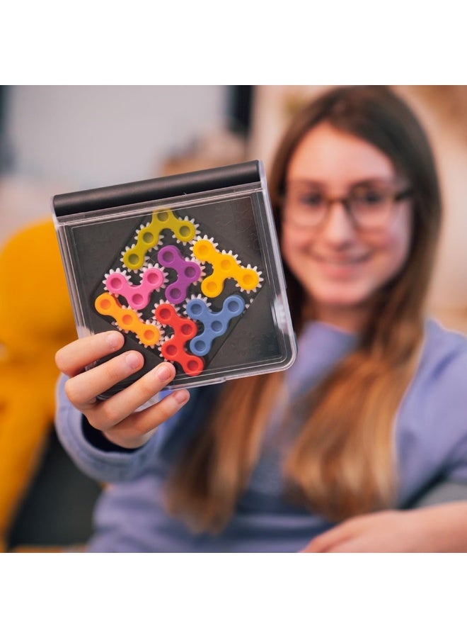 SmartGames IQ Gears, Fun IQ Brain Teaser Puzzle, Cognitive Development STEM Toy with 120+ Challenges, Travel Friendly Handheld Educational Matching Puzzle Game, Suitable for Children Above 7+ - Image 3